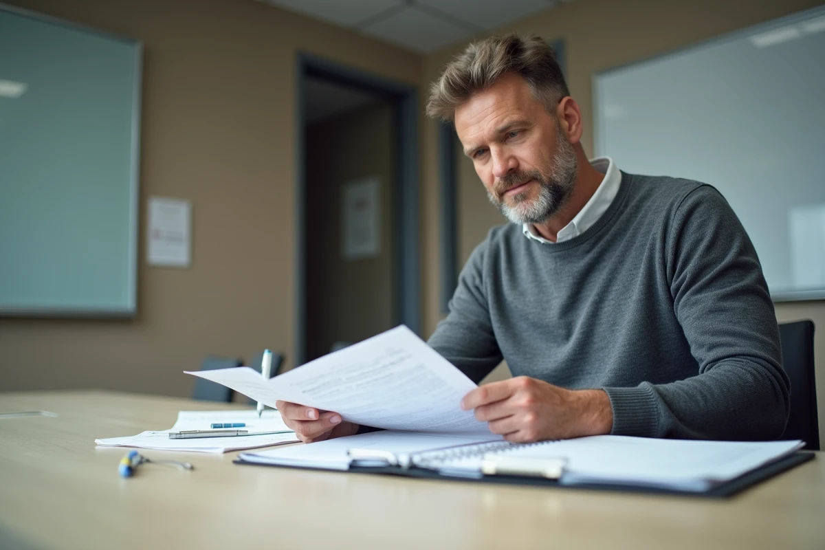 Tuteur éducateur analysant une situation professionnelle significative pour rédiger l'appréciation de stage